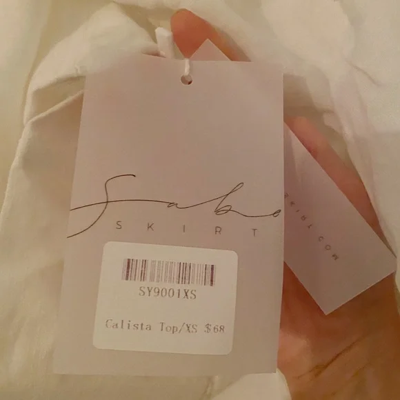 Sabo Skirt Linen Top - Picture 5 of 5